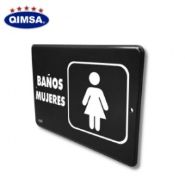 SEÑAL SABLON 23X7.5 BAÑO MUJERES