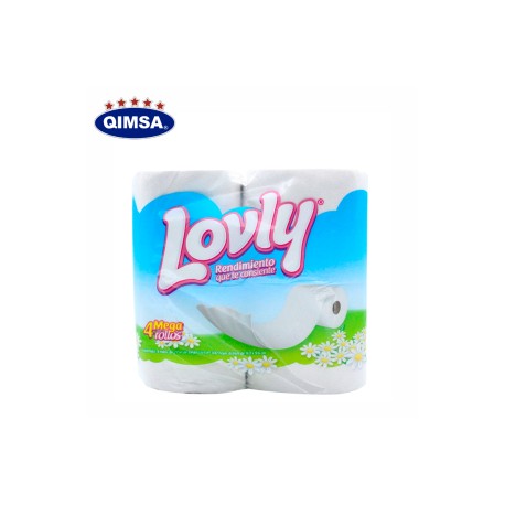 PAPEL SANITARIO LOVLY C/4 ROLLOS