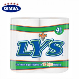 PAPEL SANITARIO LYS C/ 4  ROLLOS