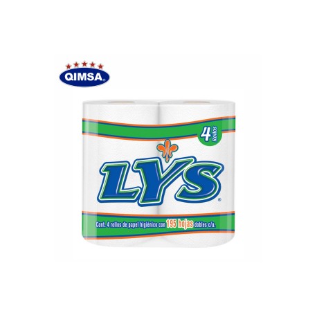 PAPEL SANITARIO LYS C/ 4  ROLLOS